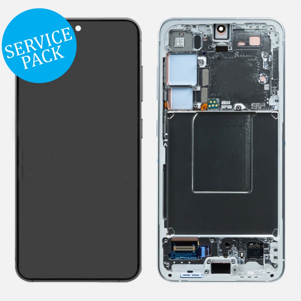 Gray Samsung Galaxy S24 5G S921 OLED Display LCD Touch Screen Digitizer Frame (Service Pack)