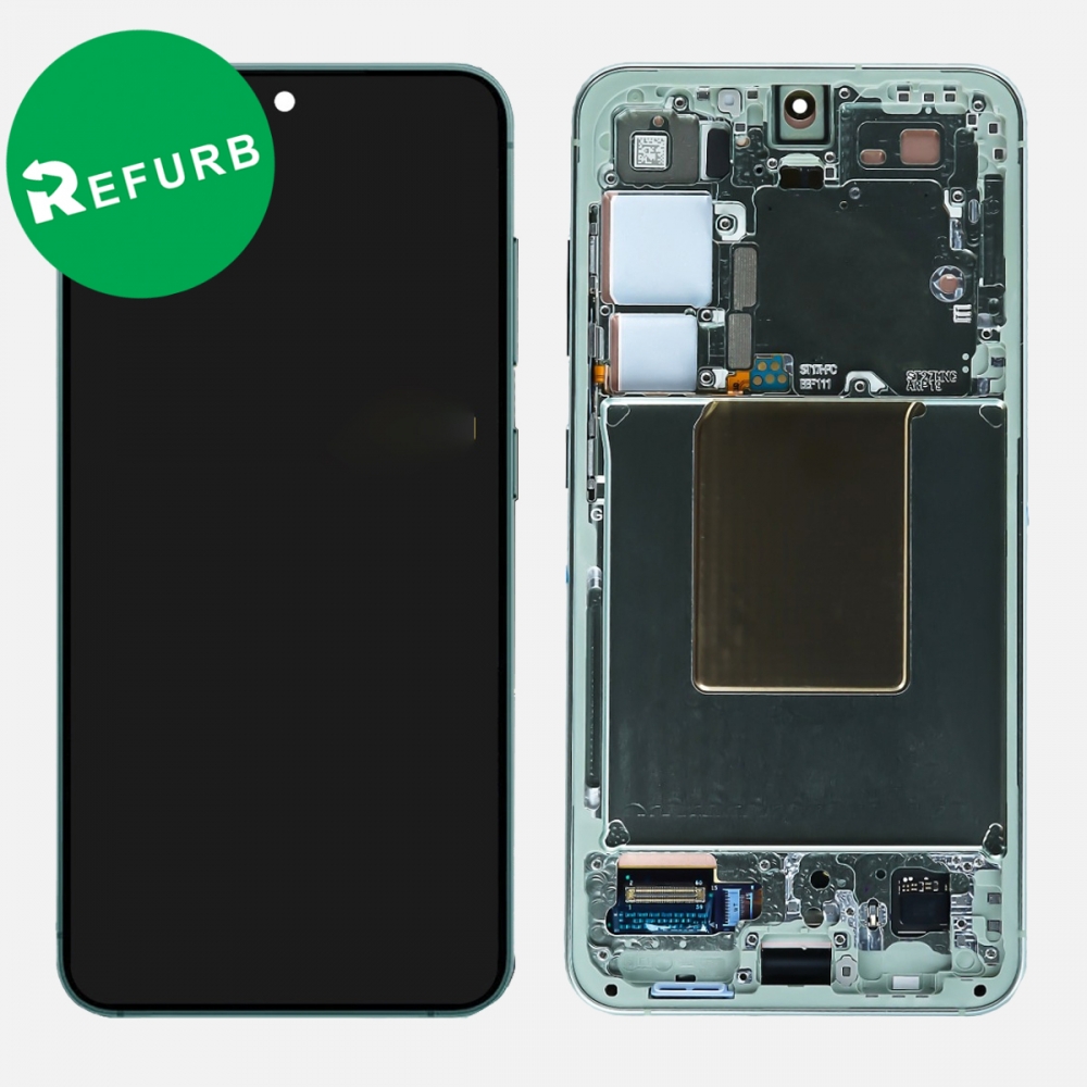 Green Samsung Galaxy S24 5G S921 OLED Display LCD Touch Screen Digitizer Frame (Refurbished)