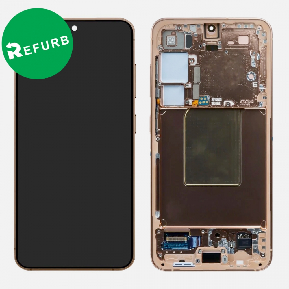 Orange Samsung Galaxy S24 5G S921 OLED Display LCD Touch Screen Digitizer Frame (Refurbished)