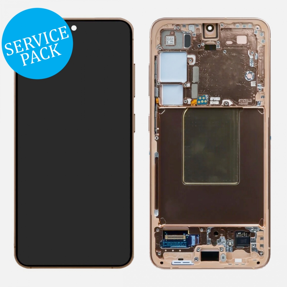 Orange Samsung Galaxy S24 5G S921 OLED Display LCD Touch Screen Digitizer Frame (Service Pack)