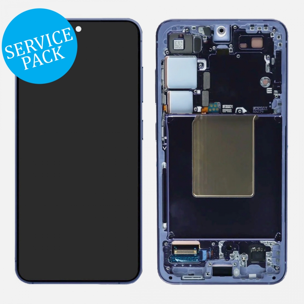 Violet Samsung Galaxy S24 5G S921 OLED Display LCD Touch Screen Digitizer Frame (Service Pack)