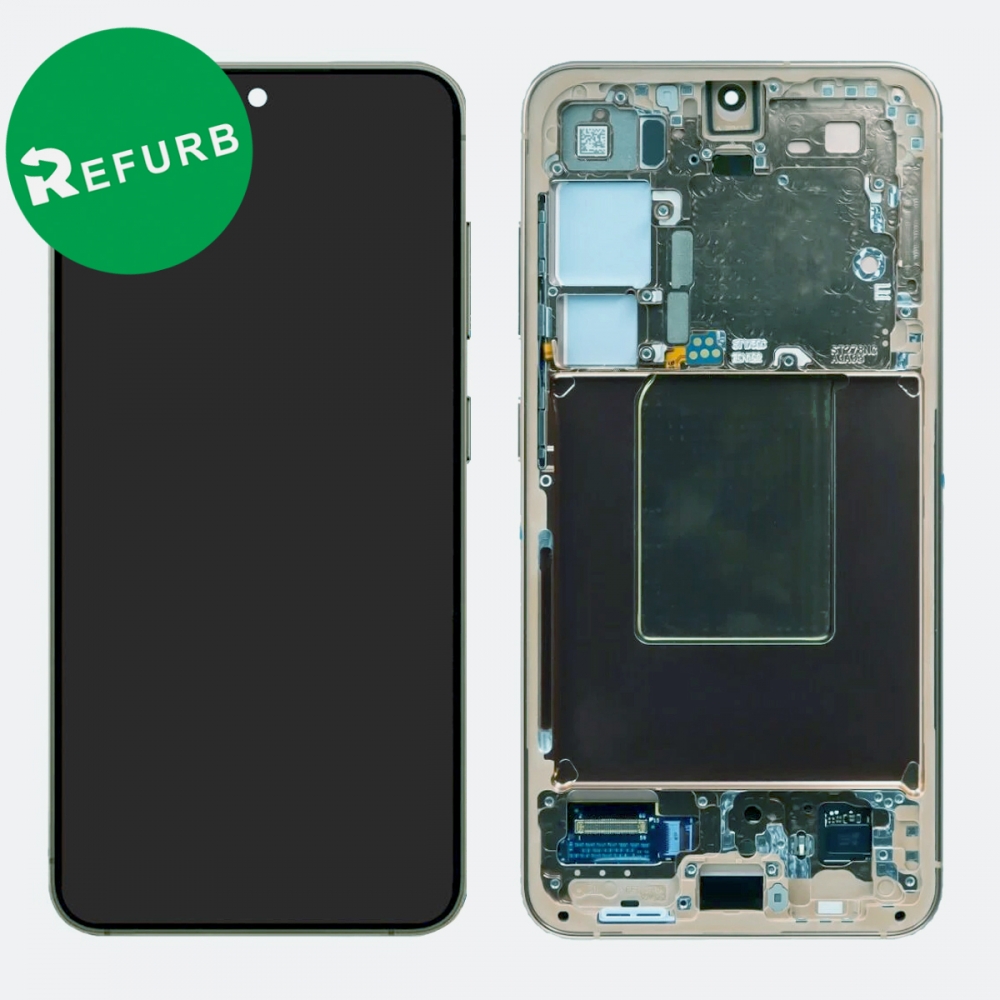 Yellow Samsung Galaxy S24 5G S921 OLED Display LCD Touch Screen Digitizer Frame (Refurbished)