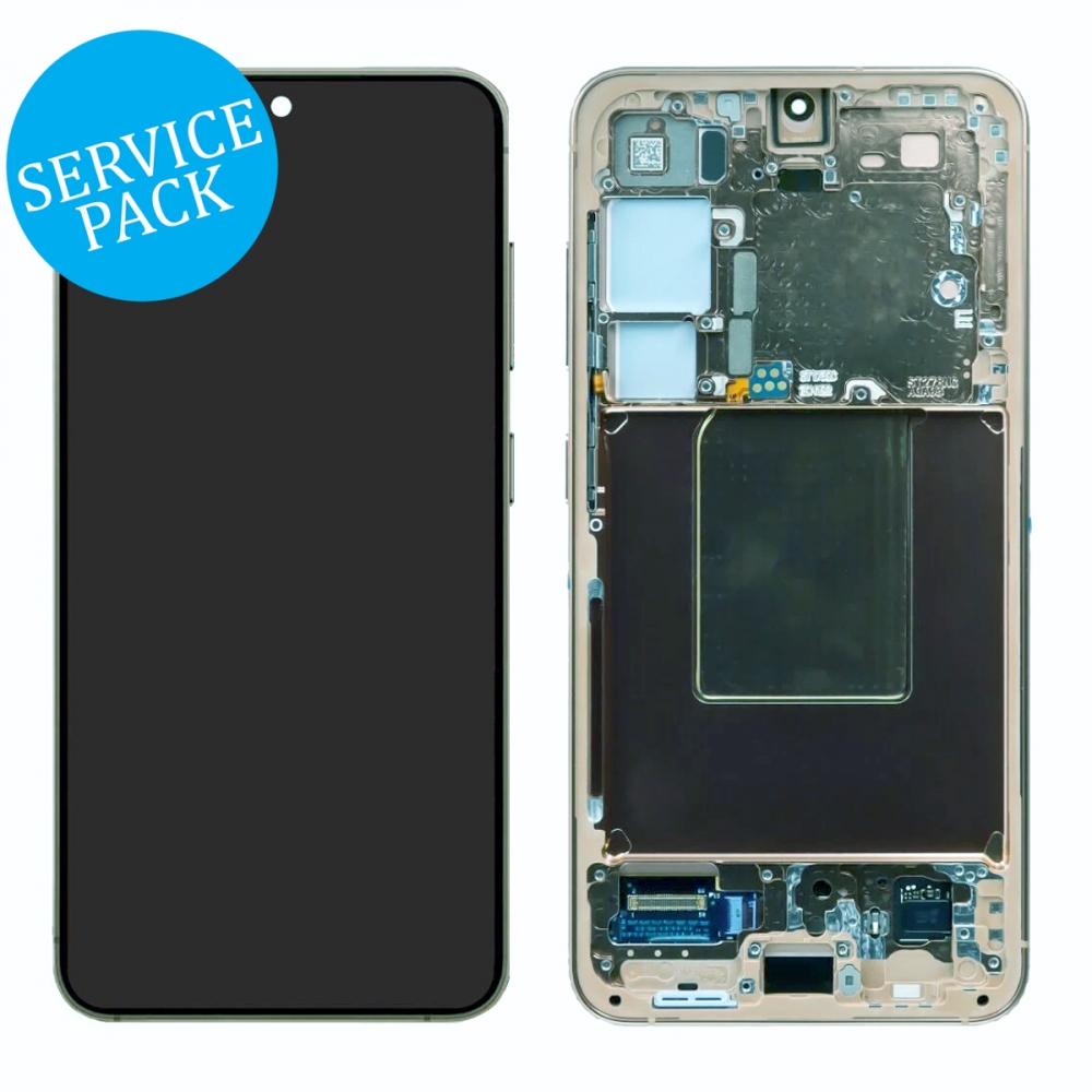 Yellow Samsung Galaxy S24 5G S921 OLED Display LCD Touch Screen Digitizer Frame (Service Pack)