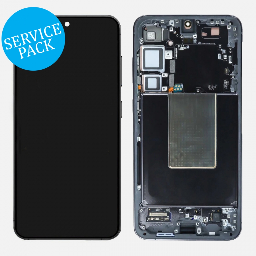 Black Samsung Galaxy S24 Plus 5G S926 OLED Display LCD Touch Screen Digitizer Frame (Service Pack)