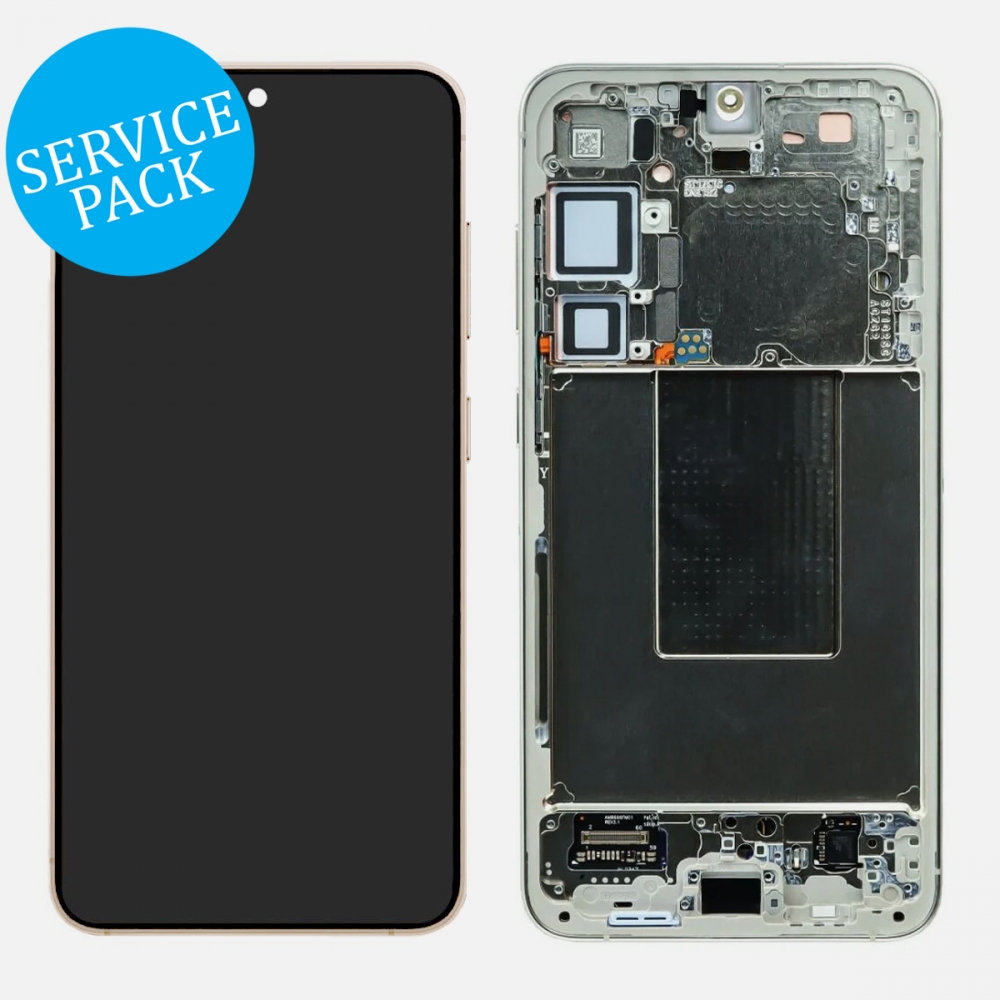 Yellow Samsung Galaxy S24 Plus 5G S926 OLED Display LCD Touch Screen Digitizer Frame (Service Pack)