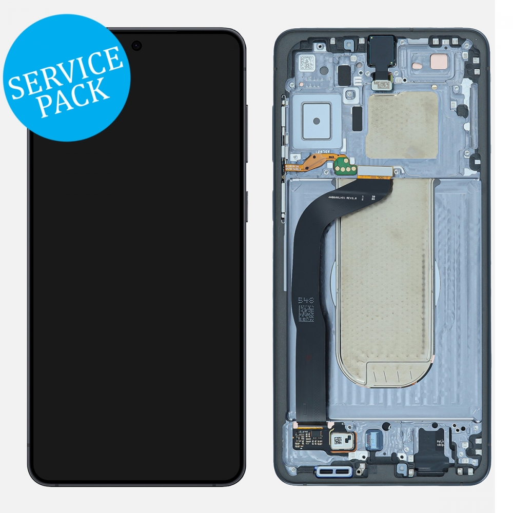 JetBlack Samsung Galaxy S25 Edge S938 OLED Display LCD Touch Screen Digitizer w/ Frame (Service Pack)