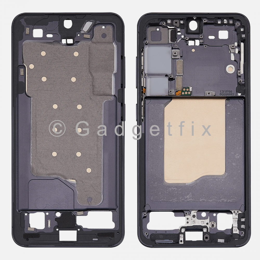 Samsung Galaxy S25 Middle Housing Frame Bezel Mid Chassis (Black)