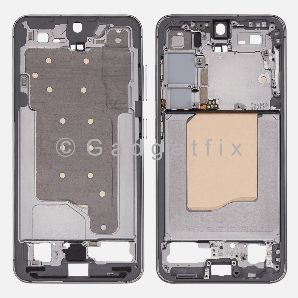 Samsung Galaxy S25 Middle Housing Frame Bezel Mid Chassis (Silver)