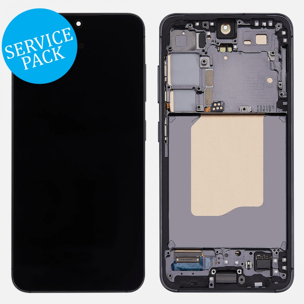 Blue Black Samsung Galaxy S25 5G S931 OLED Display LCD Touch Screen Digitizer w/ Frame (Service Pack)