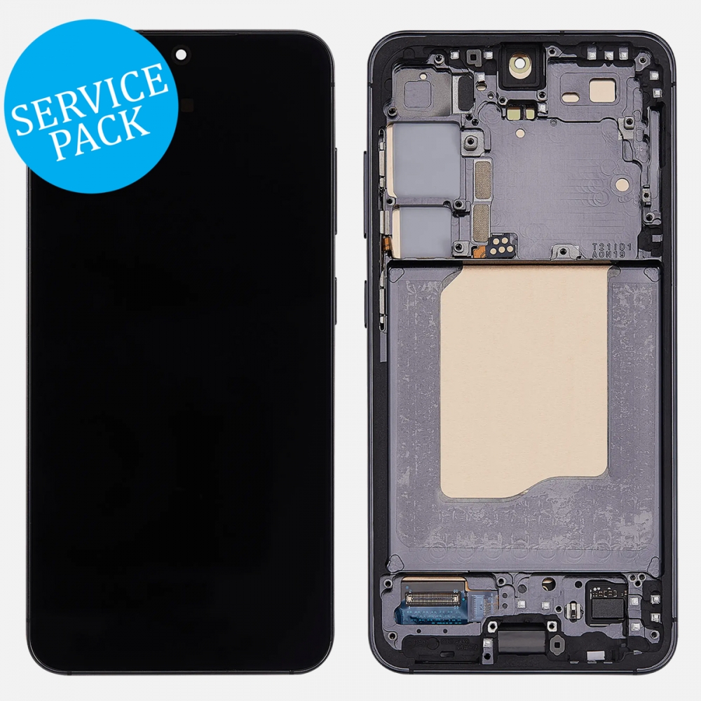 Blue Black Samsung Galaxy S25 5G S931 OLED Display LCD Touch Screen Digitizer w/ Frame (Service Pack)