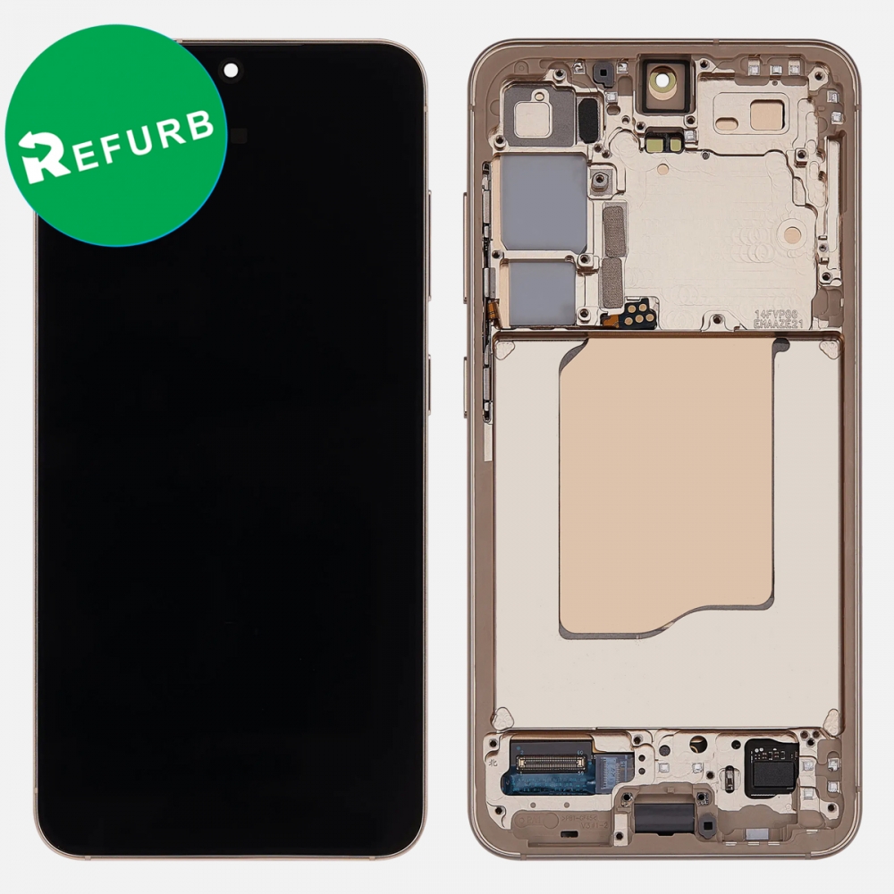 Pink Gold Samsung Galaxy S25 5G S931 OLED Display LCD Touch Screen Digitizer w/ Frame