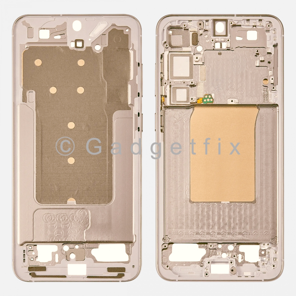 Samsung Galaxy S25 Plus Middle Housing Frame Bezel Mid Chassis (Pink Gold)