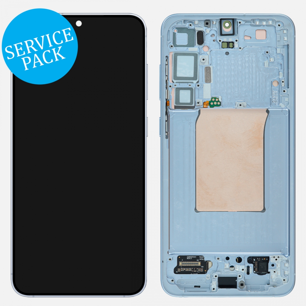 Icy Blue Samsung Galaxy S25 Plus S936 OLED Display LCD Touch Screen Digitizer w/ Frame (Service Pack)