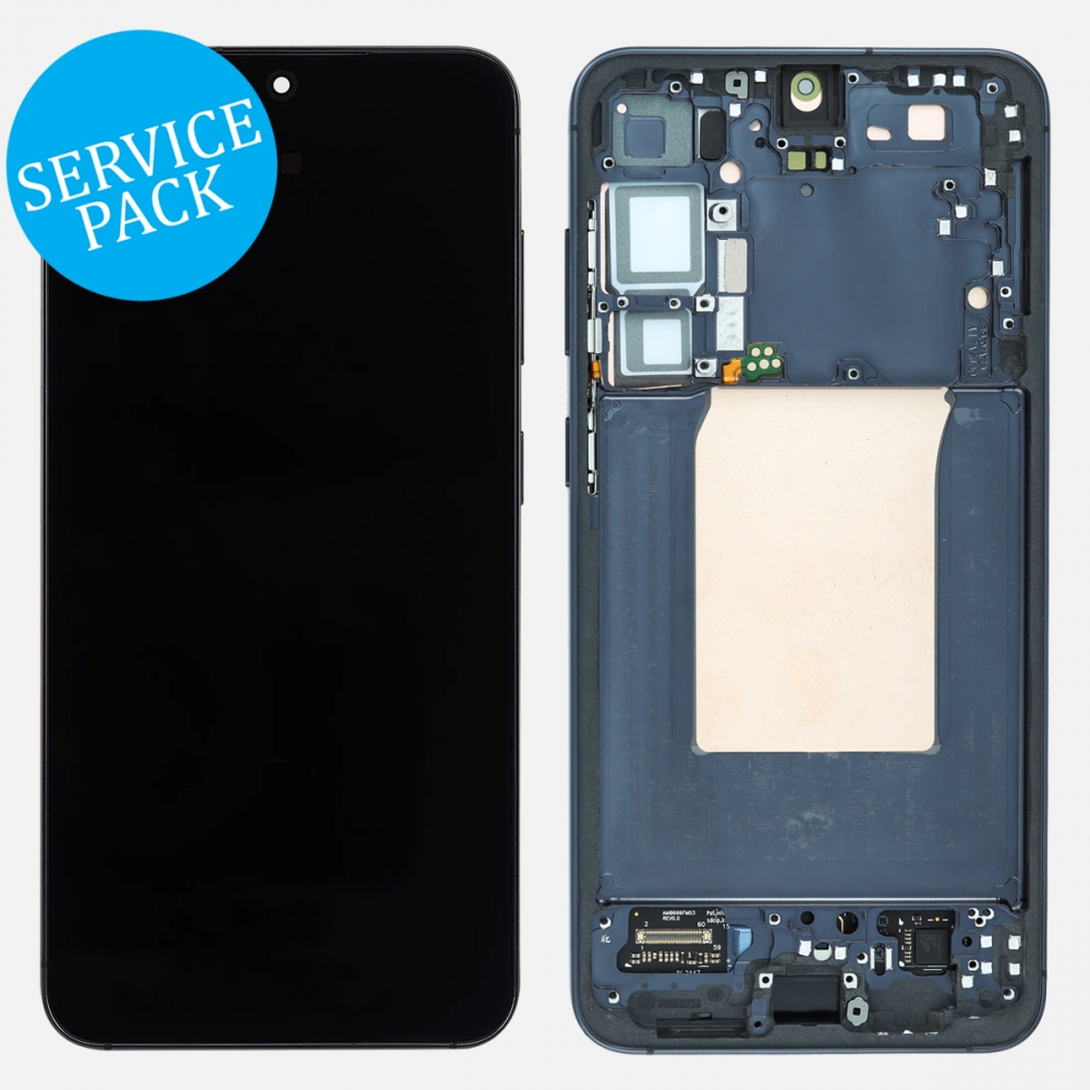 Navy Samsung Galaxy S25 Plus S936 OLED Display LCD Touch Screen Digitizer w/ Frame (Service Pack)