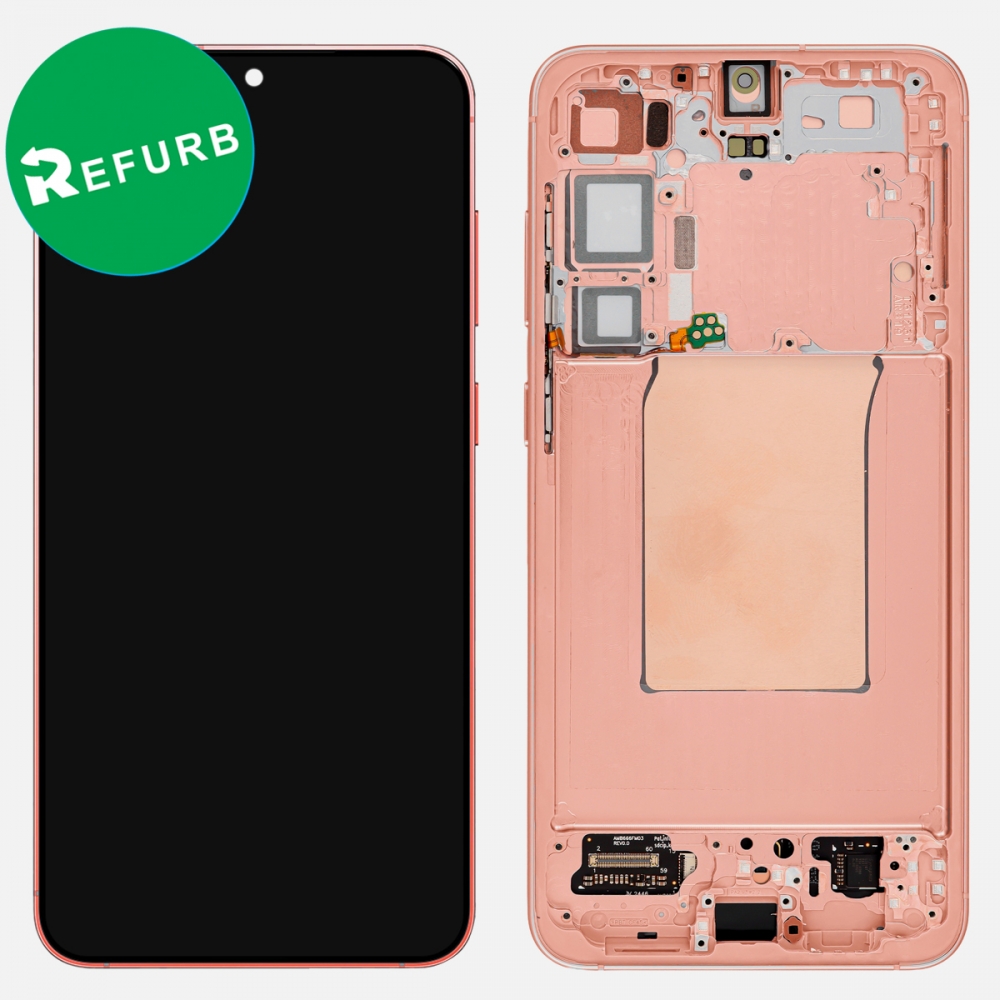 Coral Red Samsung Galaxy S25 Plus S936 OLED Display LCD Touch Screen Digitizer w/ Frame