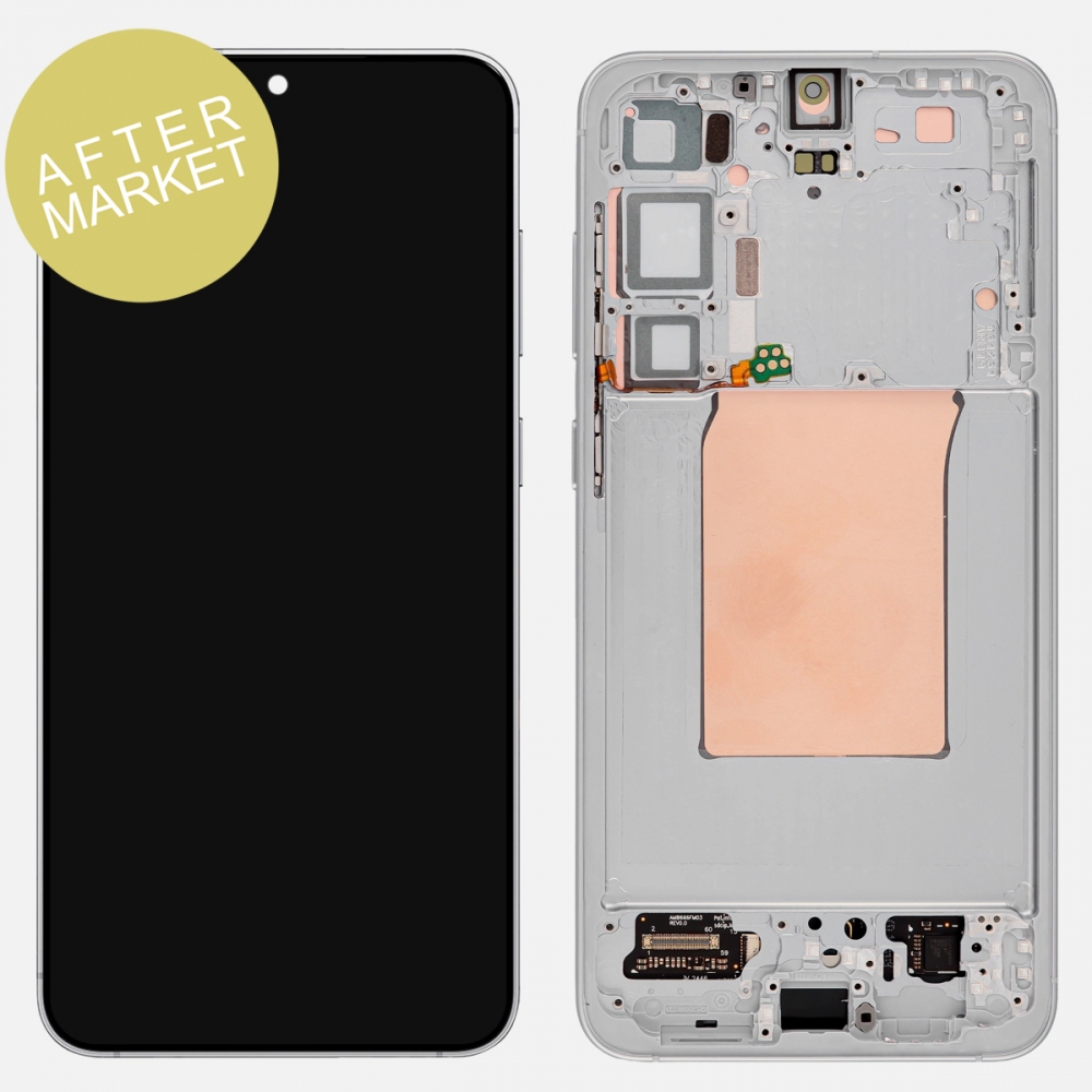 Aftermarket Silver Shadow Samsung Galaxy S25 Plus S936 OLED Display LCD Touch Screen Digitizer Frame