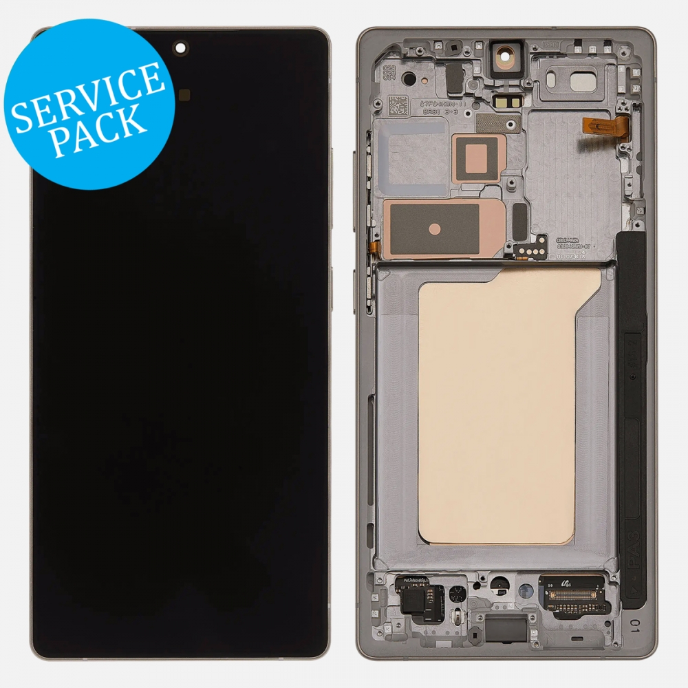 Pink Gold Samsung Galaxy S25 Ultra S938 OLED Display LCD Touch Screen Digitizer w/ Frame (Service Pack)