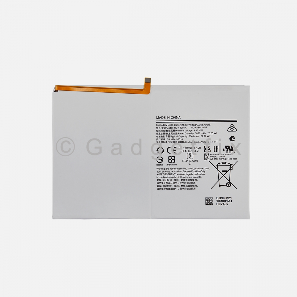 HQ-6300NA Replacement Battery For Samsung Galaxy Tab A8 10.5" (X200 | X205 | 2021)