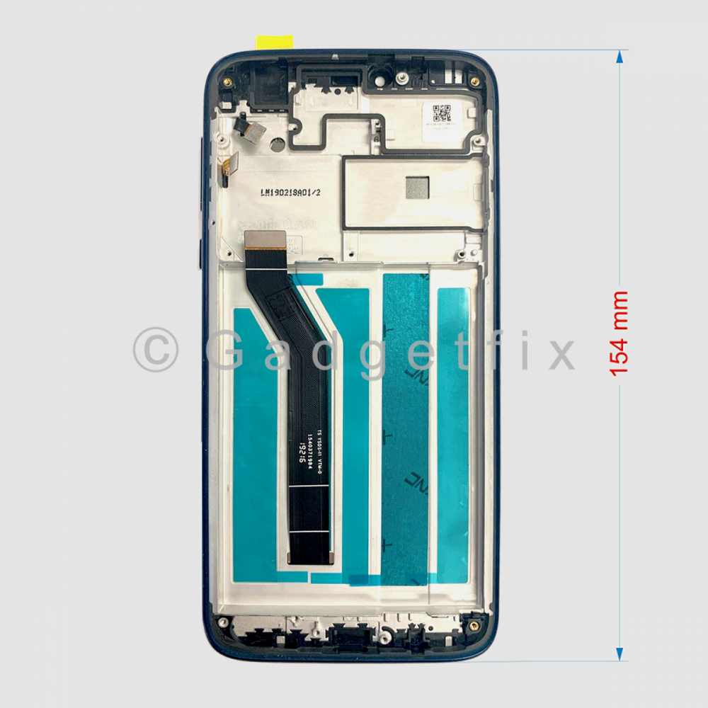 LCD Touch Screen Digitizer + Frame For Motorola Moto G7 Power XT1955-5 – Black