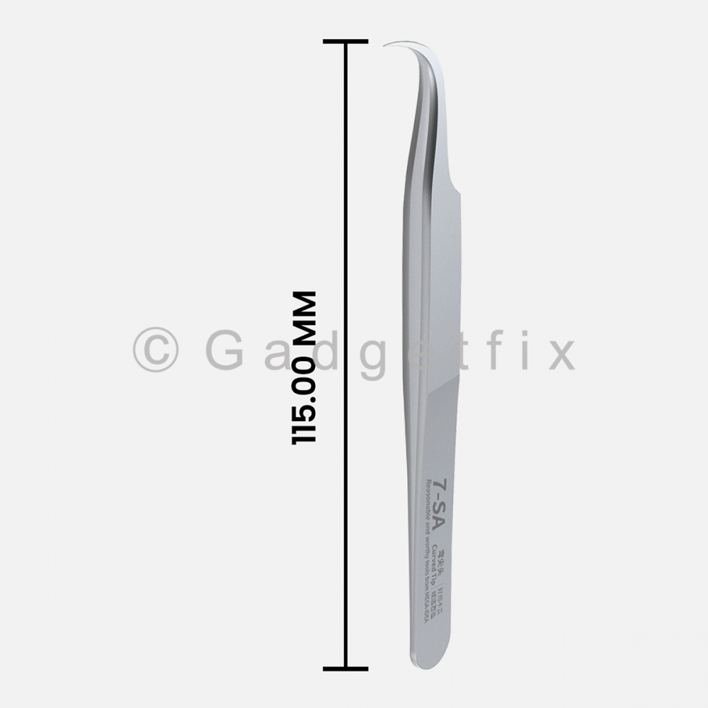 Qianli MEGA IDEA Tweezer 7-SA Stainless Steel Curved Tip 