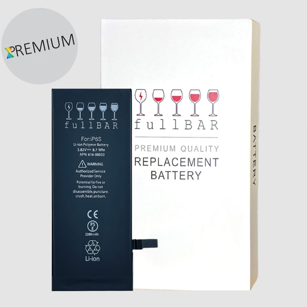 FULLBAR Premium Quality Replacement Battery for iPhone 6S Extended Capacity 2280mAh