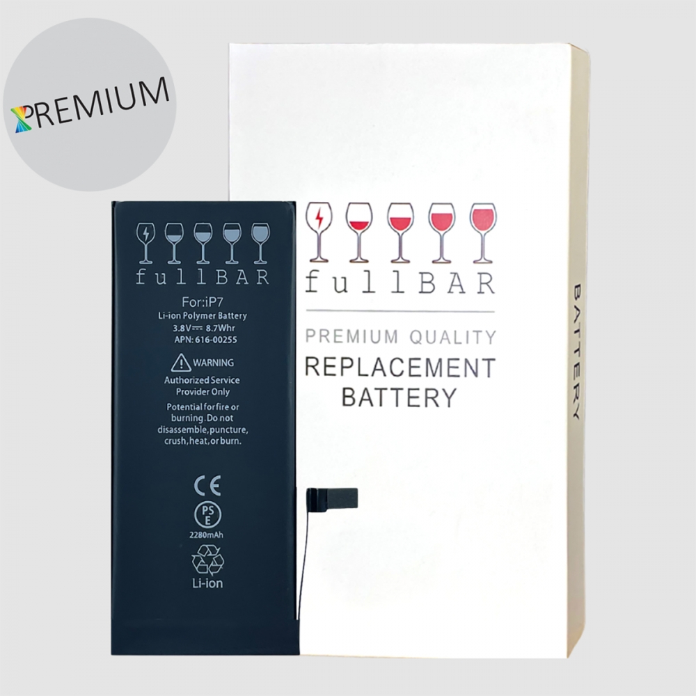 FULLBAR Premium Quality Replacement Battery for iPhone 7 Extended Capacity 2280mAh