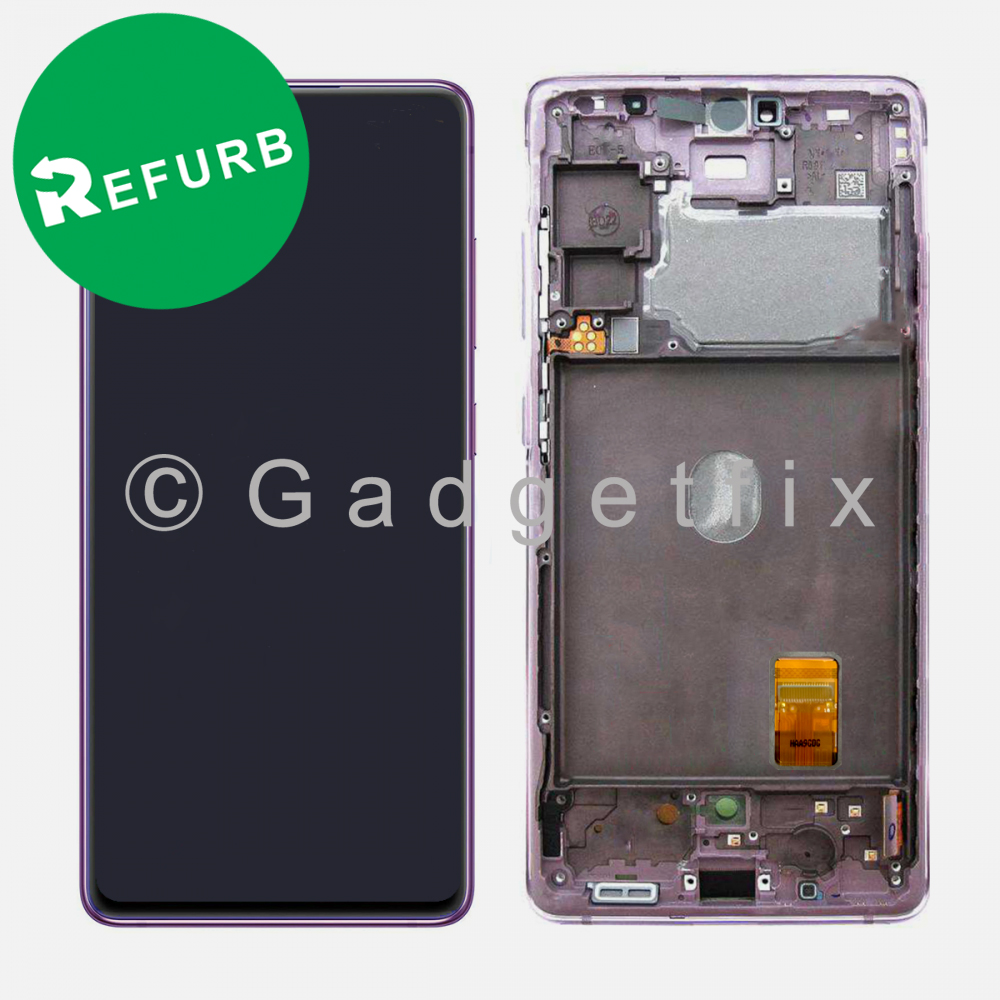Lavender OLED Display Touch Screen Digitizer with Frame for Samsung Galaxy S20 FE 5G G780