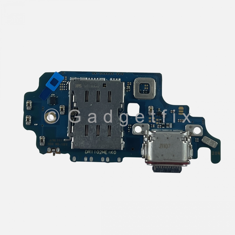 Samsung Galaxy S21 Ultra G998U Charging Port Dock Flex Cable + Sim Card Reader Tray (US Version)