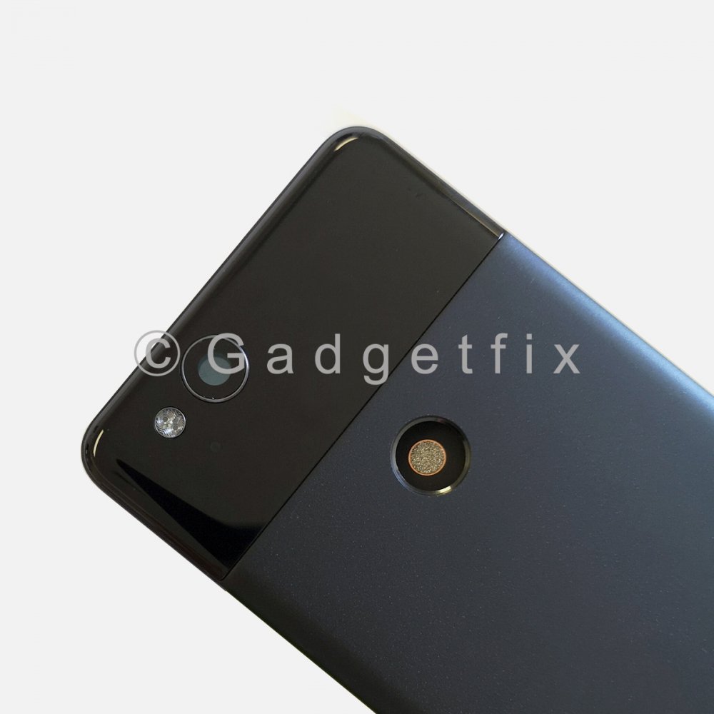 Black Battery Back Door Cover Housing Camera Lens Frame For Google Pixel 2