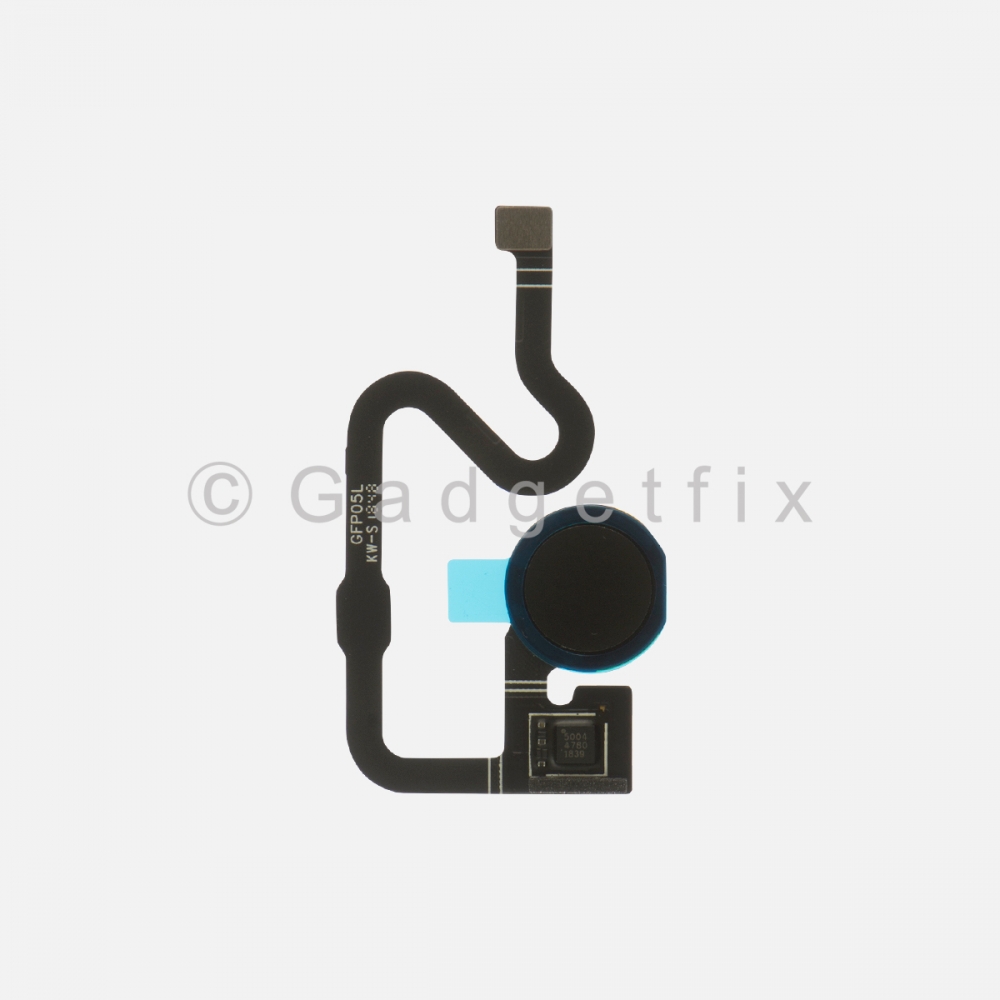 Black Button Fingerprint Scanner Sensor For Google Pixel 3A XL
