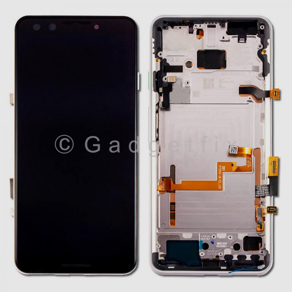 White OLED Display LCD + Touch Screen Digitizer + Frame For Google Pixel 3