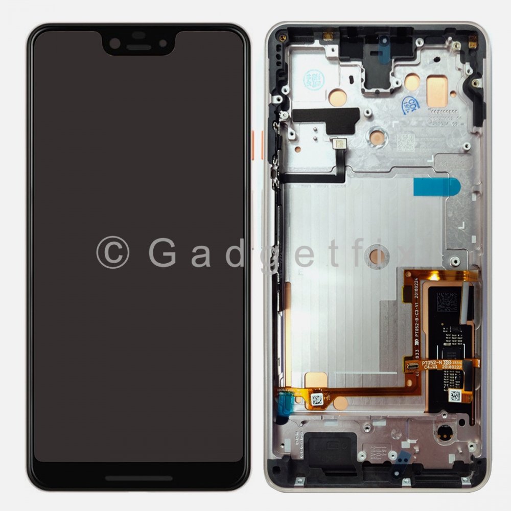 White OLED Display LCD Touch Screen Digitizer + Frame For Google Pixel 3 XL