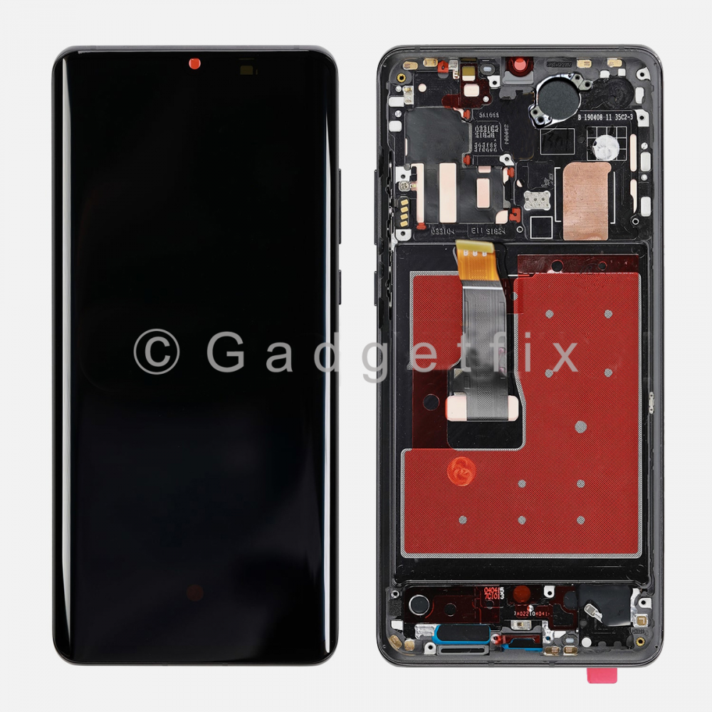Black Huawei P30 Pro OLED Display LCD Touch Screen Digitizer + Frame