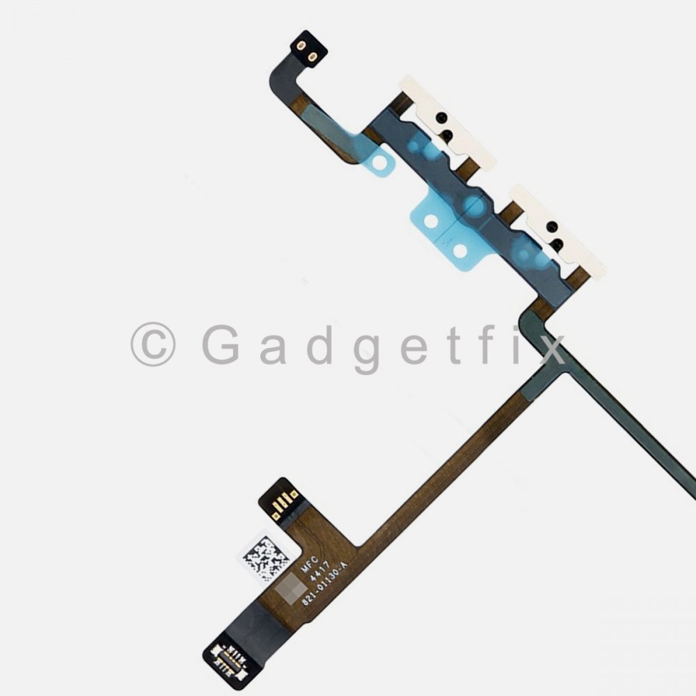 Volume Button Connector Flex Ribbon Cable w/ Bracket For Iphone X 10