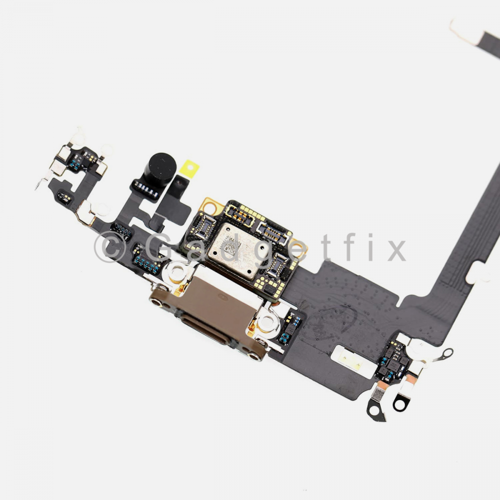 Gold Lightning Charging Port Flex Cable w/ Daughter Board For Iphone 11 Pro