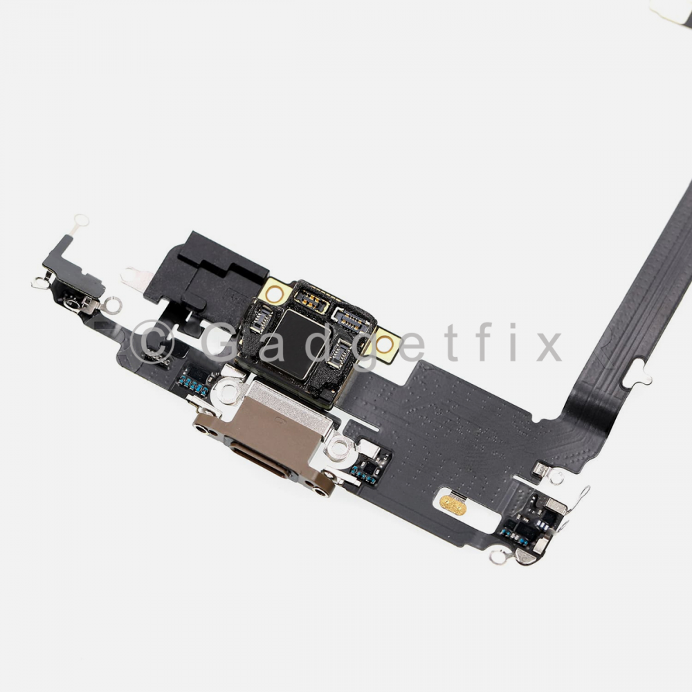 Gold Lightning Charging Port Flex Cable w/ Daughter Board For Iphone 11 Pro Max