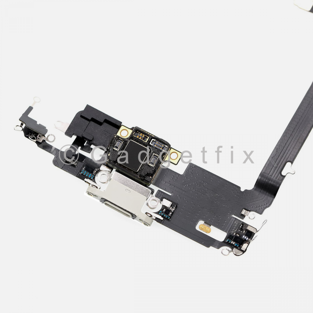 Silver Lightning Charging Port Flex Cable w/ Daughter Board For Iphone 11 Pro Max