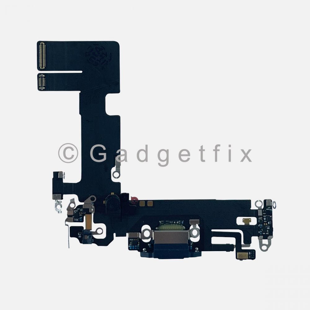 Midnight Black Charging Port Dock Connector Flex Cable w/ Daughter Board For iPhone 13
