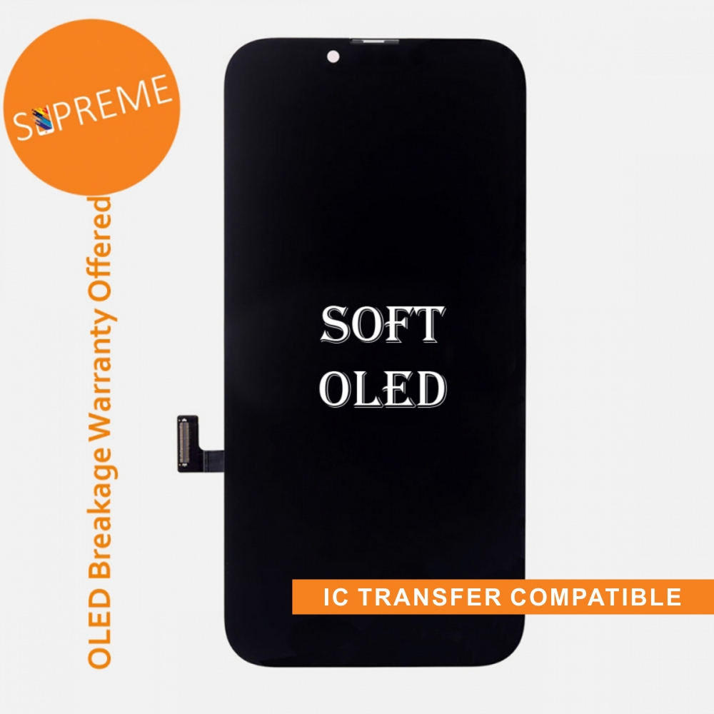 Soft OLED Display LCD Touch Screen Digitizer Frame For Iphone 13 (IC Transfer Compatible)