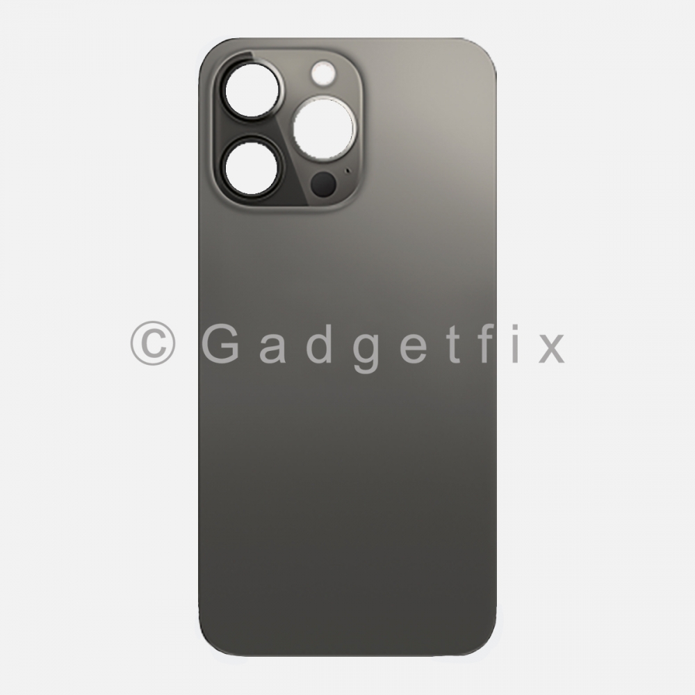 Graphite Back Cover Glass for iPhone 13 PRO with Large Camera Hole