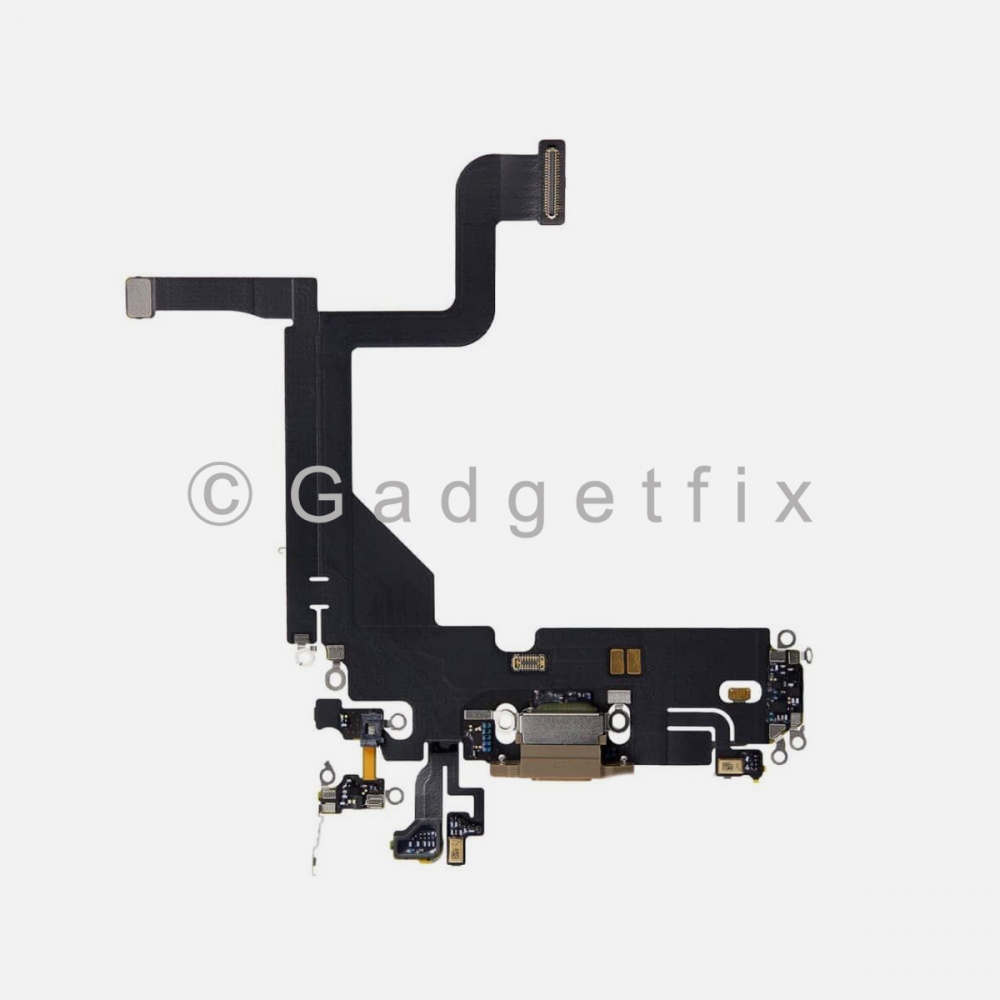Gold Charging Port Dock Connector Flex Cable  For iPhone 13 PRO