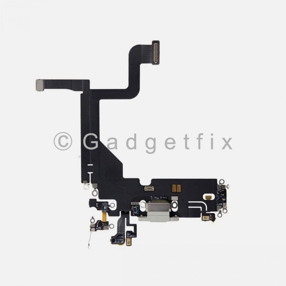 Silver Charging Port Dock Connector Flex Cable  For iPhone 13 PRO