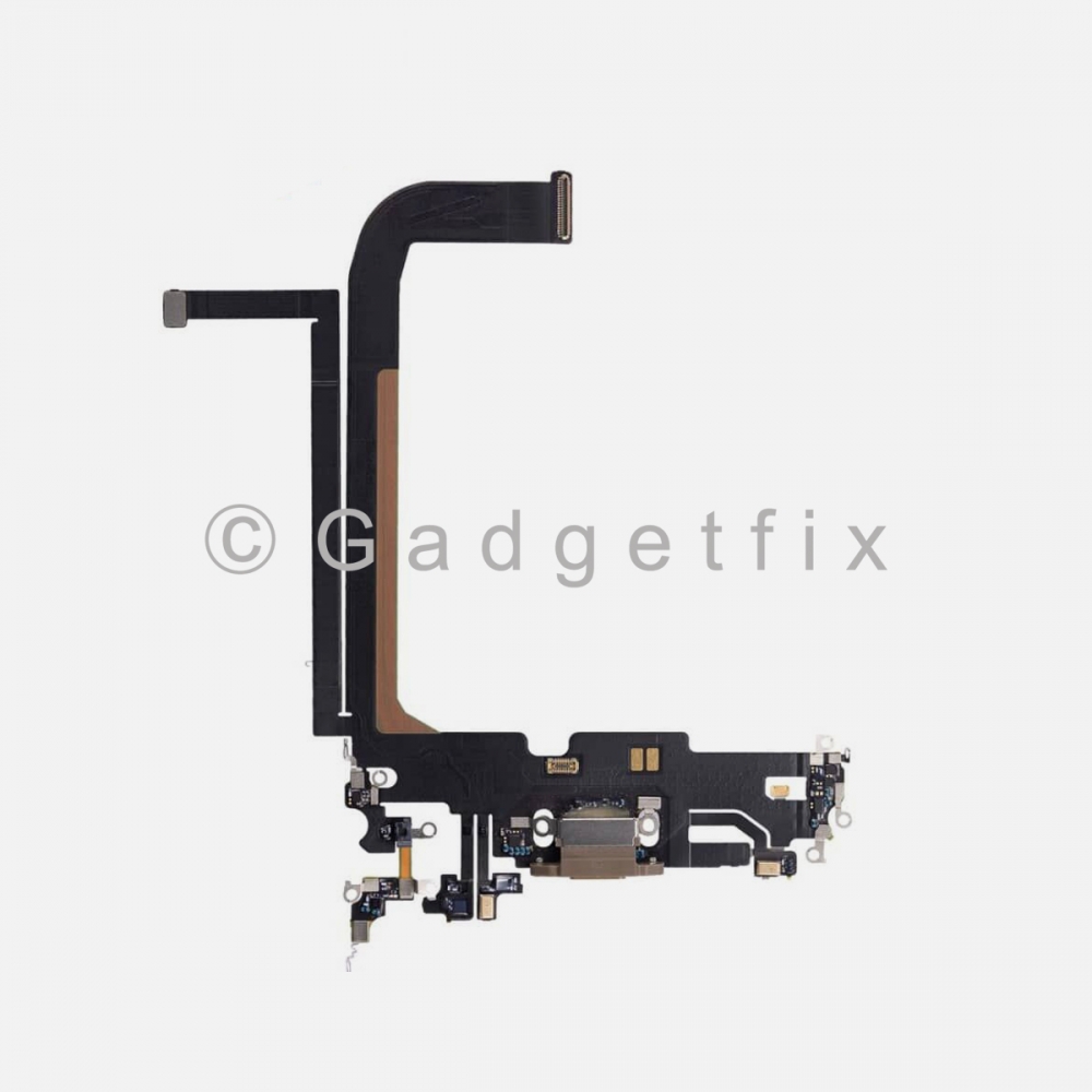 Gold Lightning Charger Charging Port Dock Connector Flex Cable For iPhone 13 Pro Max