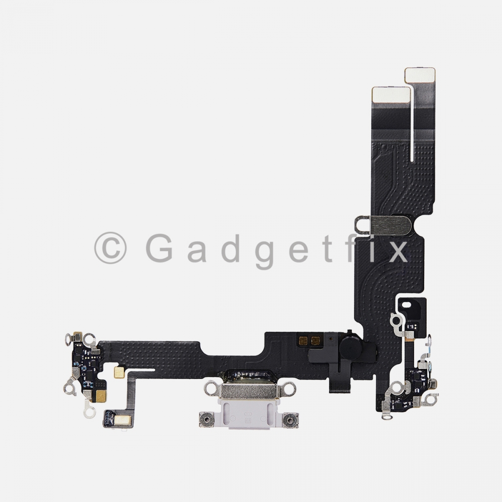 Purple Charging Port Dock Connector Flex Cable w/ Daughter Board For iPhone 14 Plus