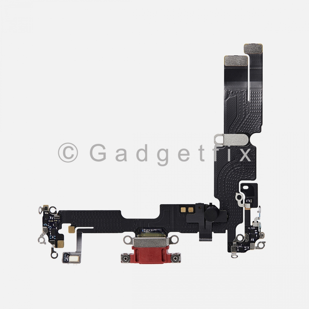 Red Charging Port Dock Connector Flex Cable w/ Daughter Board For iPhone 14 Plus