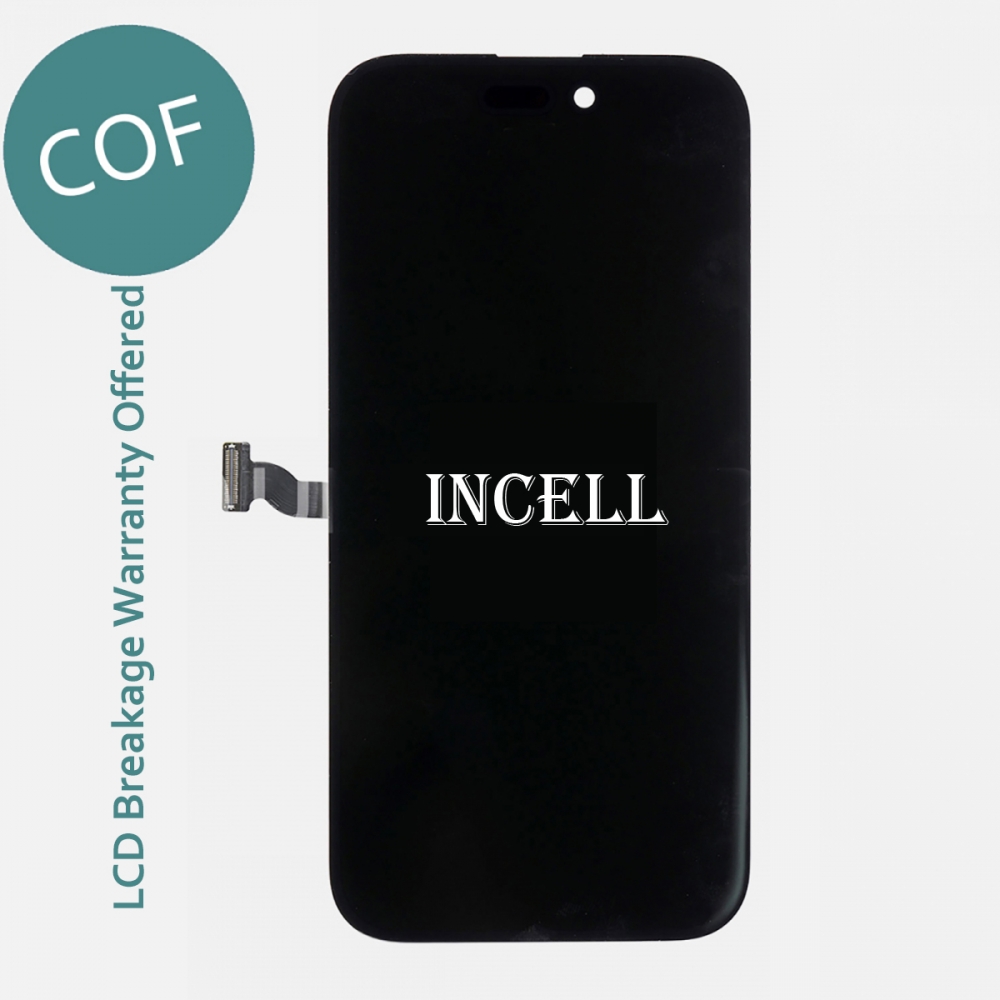 COF Incell Display LCD Touch Screen Digitizer + Frame For Iphone 14 Pro (Fit flush | Small IC Chip)