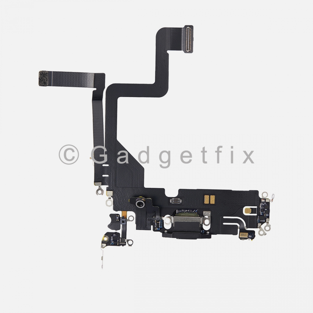 Black Charging Port Dock Connector Flex Cable w/ Daughter Board For iPhone 14 Pro