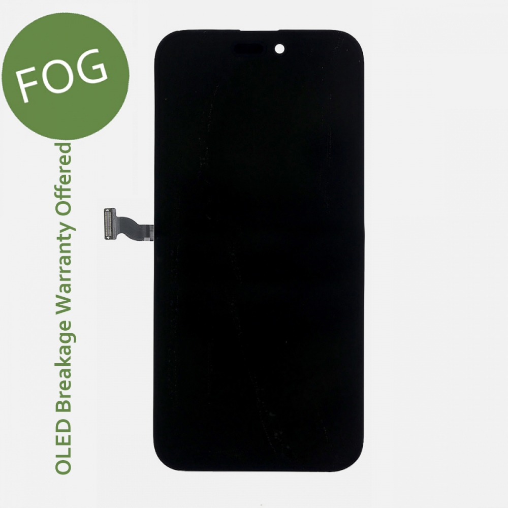 FOG Soft OLED Display LCD Touch Screen Digitizer Frame For Iphone 14 Pro Max