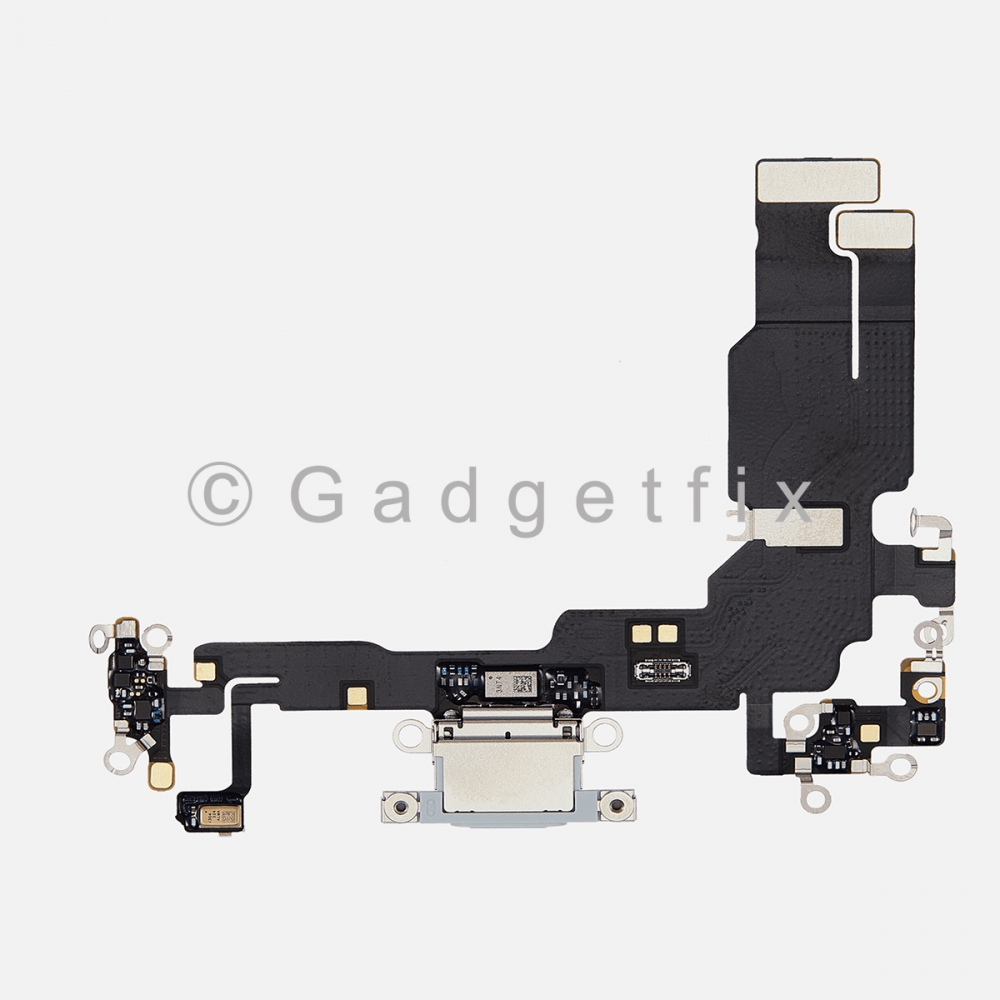 Blue Charging Port Dock USB-C Connector Flex Cable For iPhone 15