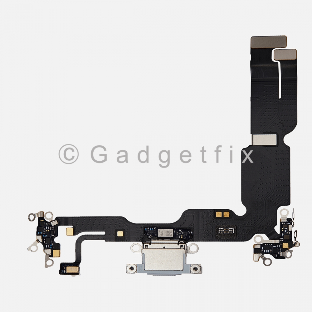 Blue Charging Port Dock USB-C Connector Flex Cable For iPhone 15 Plus